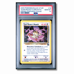 Pokemon Card English - Team Rocket's Meowth #018 - Black Star Promo - PSA 10 - Image 2