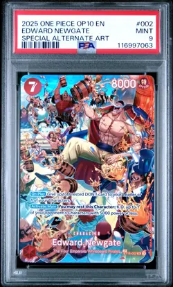 One Piece Card English - Edward.Newgate #ST15-002 - OP10 Royal Blood - PSA 9 - Image 2