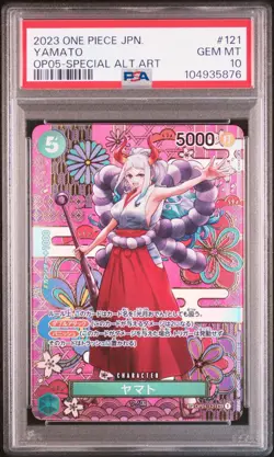 One Piece Card Japanese - Yamato Alt Art #OP01-121 - OP05 Awakening - PSA 10 - Image 2