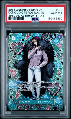 One Piece Card Japanese - Rosinante Alt Art #OP04-119 - OP09 Awakening - PSA 10 - Image 1