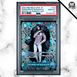 One Piece Card Japanese - Rosinante Alt Art #OP04-119 - OP09 Awakening - PSA 10 - Image 3