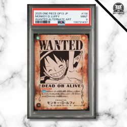 One Piece Card Japanese - Monkey.D.Luffy #OP13-118 - OP13 Carryng on - PSA 9 - Image 1