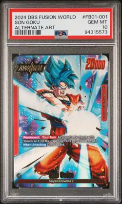 Dragon Ball Card English - Son Goku Leader #FB01-001 - PSA 10 - - Image 2