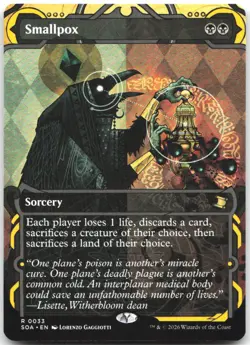Smallpox 33 Rare Secrets of Strixhaven: Mystical Archive Magic: The Gathering NM - Image 1