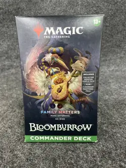 MTG: Family Matters BloomBurrow Commander Deck, Sealed Box is Worn - Image 1