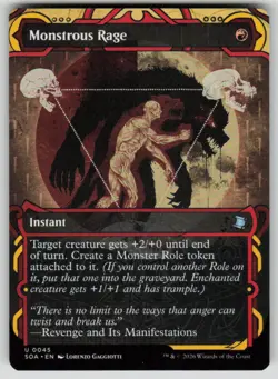 Monstrous Rage Uncommon Secrets of Strixhaven: Mystical Archive 45 MTG NM 2026 - Image 1