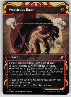 Monstrous Rage Uncommon Secrets of Strixhaven: Mystical Archive 45 MTG NM 2026 - Image 1