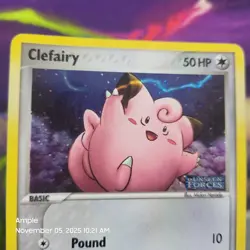 Clefairy - Pokemon EX Unseen Forces Stamped Pokeball Holo Pattern 53/115 TCG - Image 2
