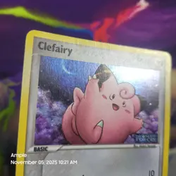 Clefairy - Pokemon EX Unseen Forces Stamped Pokeball Holo Pattern 53/115 TCG - Image 3