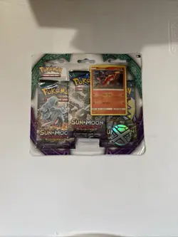 🔥Pokemon TCG Sun & Moon Guardians Rising 3 Booster Pack Blister - Turtonator 🔥 - Image 1