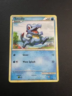 Pokemon - Totodile 14/30 - HGSS Gyarados & Raichu Trainer Kit - Image 1