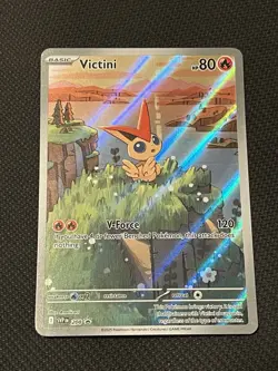 Pokemon TCG Black Star Promo SVP 208 Victini Illustration Rare - NM - Image 1