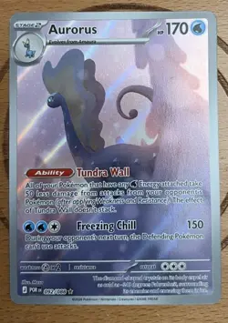 Aurorus 92/88 Illustration Rare Pokemon Perfect Order ME03 NM Condition - Image 1