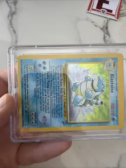 Pokemon TCG Blastoise Base Set 2 Holo Unlimited Rare CGC 5 Excellent SWIRL - Image 4