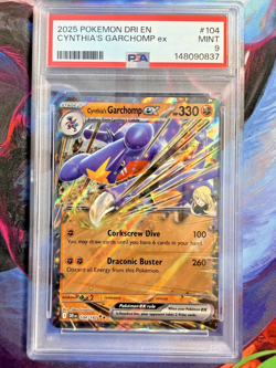 Cynthia's Garchomp ex 104/182 Sv10: Destined Rivals Holo PSA 9 Pokemon 2025 - Image 1