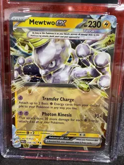 Mewtwo ex Pokemon Tcg Paradox Rift 058/182 CGC Graded 9.5 Mint + - Image 2