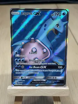 Lapras GX 139/149 - Sun & Moon - Full Art Holo Pokemon TCG Card - NM - Image 1