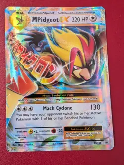 M Pidgeot EX 65/108 Evolutions Holo Pokemon Card Great Condition - Image 1