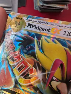 M Pidgeot EX 65/108 Evolutions Holo Pokemon Card Great Condition - Image 3