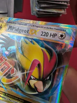 M Pidgeot EX 65/108 Evolutions Holo Pokemon Card Great Condition - Image 4