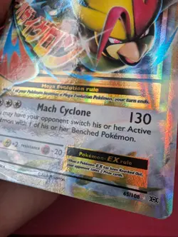 M Pidgeot EX 65/108 Evolutions Holo Pokemon Card Great Condition - Image 5