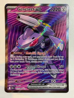 Pokemon TCG: 2025 Black Bolt Ultra Rare Full Art Genesect EX (161/086) - Image 1