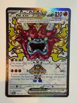 Pokemon TCG: 2024 Twilight Masquerade Hearthflame Mask Ogerpon EX (192/167) - Image 1