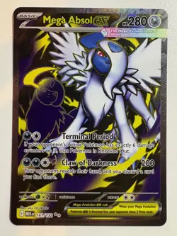 Pokemon TCG: 2025 Mega Evolution Ultra Rare Full Art Mega Absol EX (161/132) - Image 1