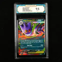 TQG 9.5 Mint+ 2025 Pokemon ENG Mega Gengar ex #I PFL EN 056/094 RR - Image 1
