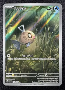 Pokemon Feebas Illustration Rare IR Full Art Holo 198/191 Surging Sparks - Image 1