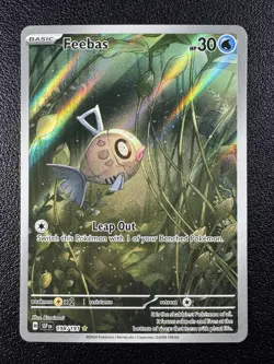 Pokemon Feebas Illustration Rare IR Full Art Holo 198/191 Surging Sparks - Image 2