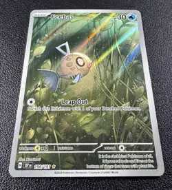 Pokemon Feebas Illustration Rare IR Full Art Holo 198/191 Surging Sparks - Image 3