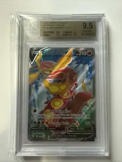 Pokemon TCG Centiskorch v Full Art Darkness Ablaze Card 179/189 9.5 Beckett - Image 1