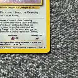 Clefairy TCG 5/102 Base Set Holo Rare Pokemon Card HP - Image 5