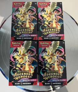 4x Pokemon TCG Mega Evolution Ascended Heroes Booster Bundle Sealed In Hand - Image 1