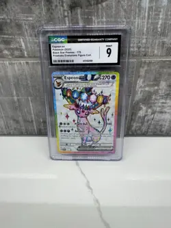Pokemon TCG Espeon ex 175 Black Star Promo Full Art Holo EX CGC 9 Promo - Image 1