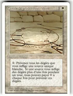 MTG Magic the Gathering Forth Edition Circle of Protection: White - Image 1