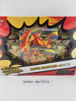 Pokemon TCG - Ascended Heroes - Mega Emboar ex Box - Brand New Sealed - Image 1