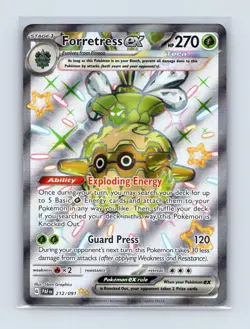 Forretress ex 212/091 Shiny Ultra Rare Paldean Fates Pokemon Near Mint - Image 1