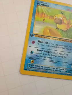 Psyduck 53/62 Fossil Regular 1st Edition Pokemon WOTC LP - Image 2
