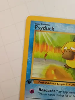 Psyduck 53/62 Fossil Regular 1st Edition Pokemon WOTC LP - Image 3