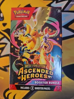 Pokemon TCG: Mega Evolution Ascended Heroes - Booster Bundle New and Sealed - Image 1