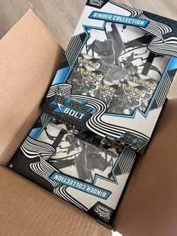 Pokemon Scarlet & Violet Black Bolt Binder Collection (Lot of 6) binders - Image 1