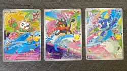 Pokemon TCG First Partner Illustration Collection Series 1 Alola Starters - Image 1