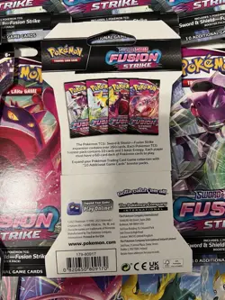 Pokemon "Fusion Strike " 10-Card Sealed Sleeved Booster Lot Of 21 - Image 2
