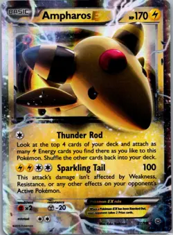 Ampharos EX 27/98 Holo EX Rare Ancient Origins Pokemon Holo Near Mint - Image 1