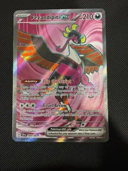 Pokemon TCG Shrouded Fable Full Art Card Fezandipiti EX 84/64 - Image 1