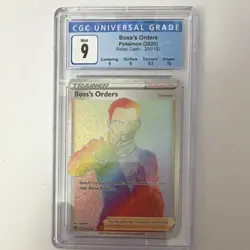 Pokemon Boss's Orders 200/192 Swsh02 Rebel Clash Secret Rare Holo Full Art CGC 9 - Image 1