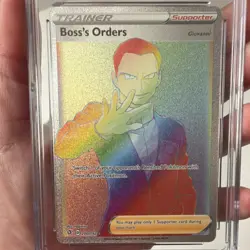 Pokemon Boss's Orders 200/192 Swsh02 Rebel Clash Secret Rare Holo Full Art CGC 9 - Image 3