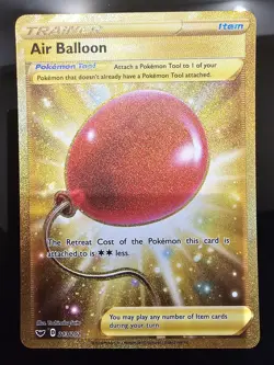 Pokemon TCG Air Balloon 213/202 Swsh01: Sword & Shield Secret Rare - LP - Image 1